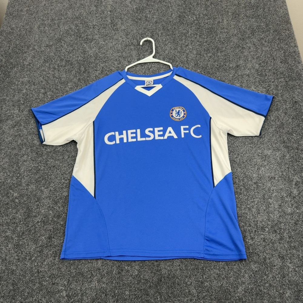 Chelsea FC Rhinox Jersey Mens M Blue Polyester Short Sleeve Soccer Gorpcore